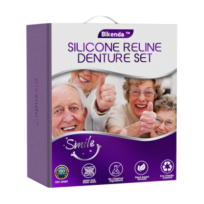 Official Store | 👩‍⚕️🦷 Bikenda™ Silicone Reline Denture Set 🧑🏼‍⚕️American Dental Association (ADA) Recommendation